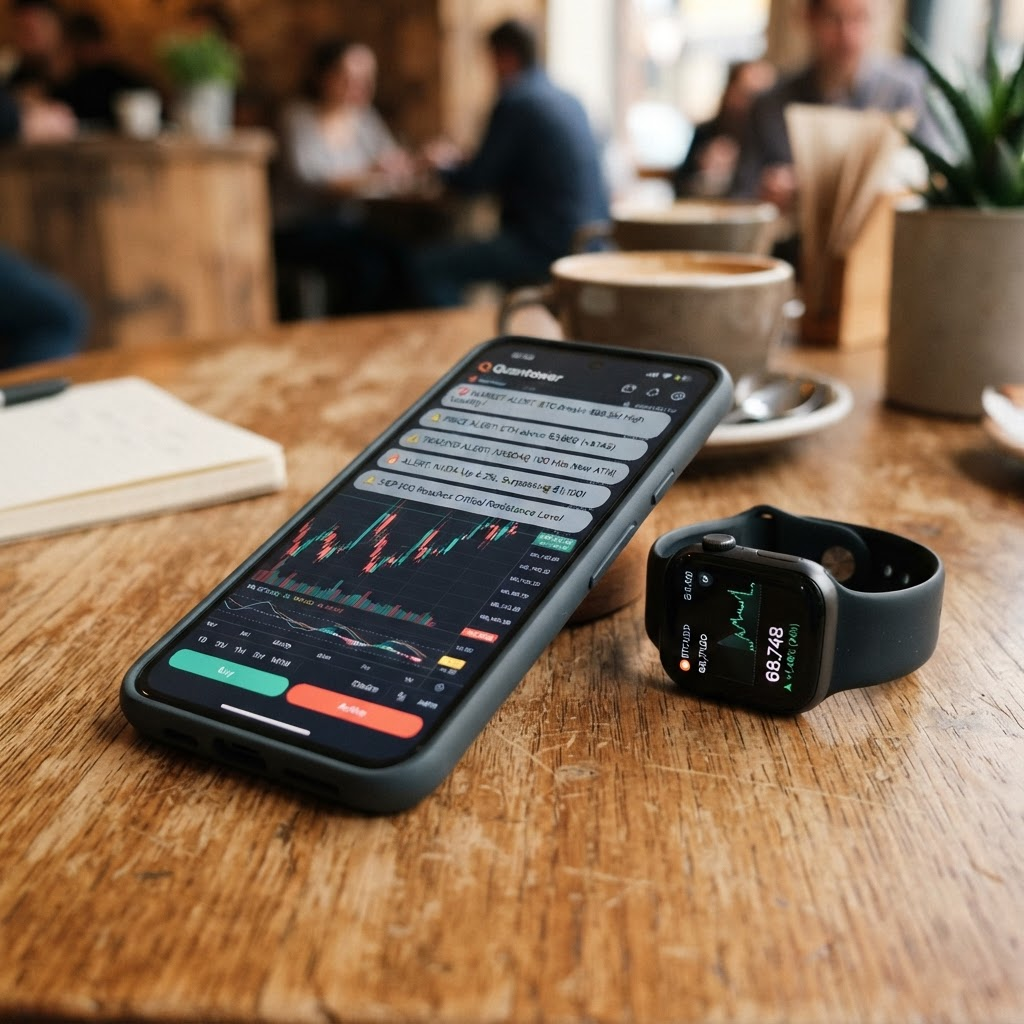 Trader placing a trade on a mobile online trading app in the UK